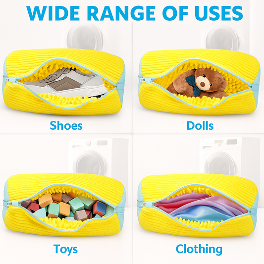 Durable sneaker laundry bag with hidden zipper for machine wash & dry