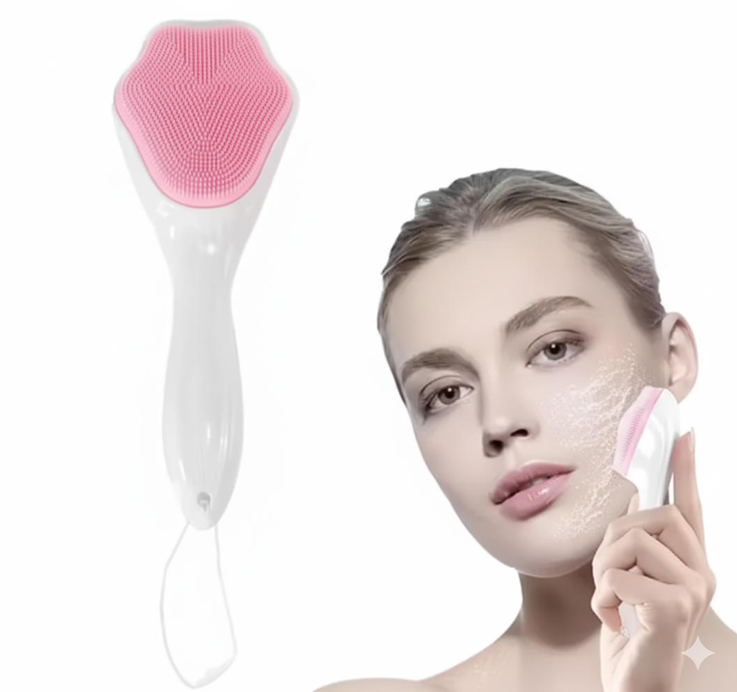 Facial cleansing brush for deep cleansing, exfoliating & massaging face