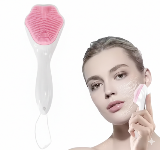 Facial cleansing brush for deep cleansing, exfoliating & massaging face